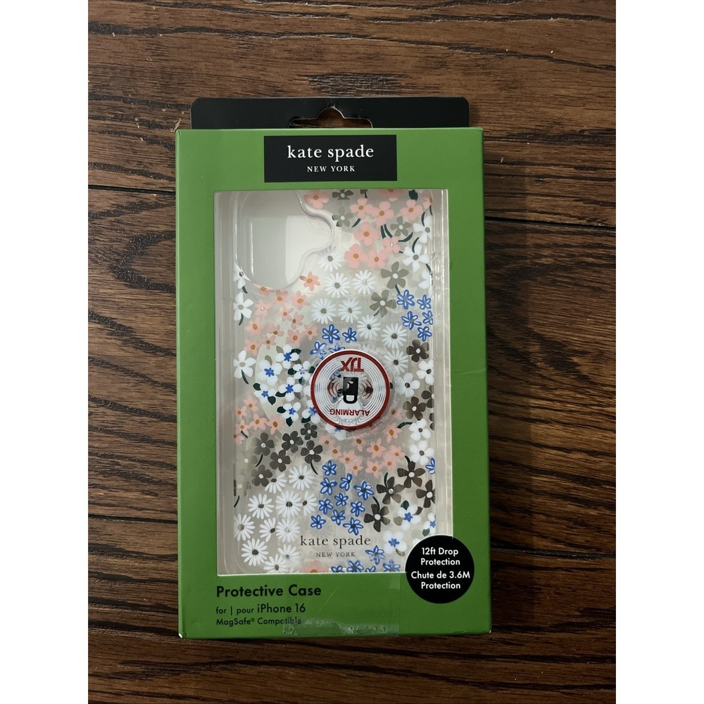Kate Spade New York® Floral Clear Phone Case for iPhone 16